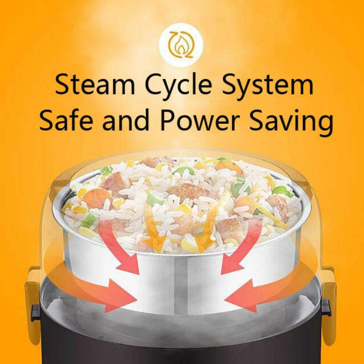LINGRUI Multi-Function Electric Lunch Box Electric Heating Insulation Cooking Mini Rice Cooker, CN Plug, Specification:Double Layer(Purple) - free shipping - PMC TechLife - Order now!