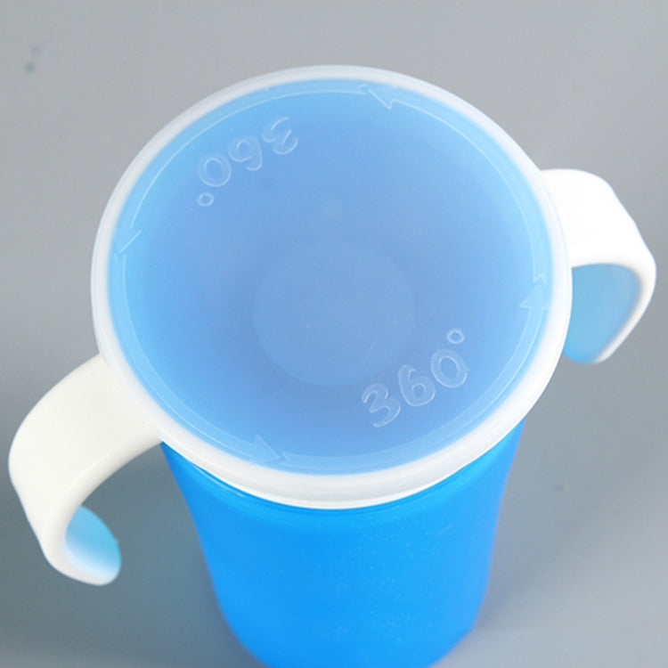 360 Degrees Rotated Baby Learning Drinking Cup With Double Handle Flip(Green) - Cups & Silicone Nipple by PMC Jewellery | Online Shopping South Africa | PMC Jewellery | Buy Now Pay Later Mobicred