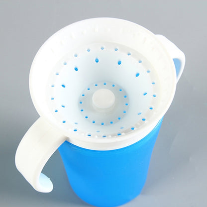 360 Degrees Rotated Baby Learning Drinking Cup With Double Handle Flip(Blue) - Cups & Silicone Nipple by PMC Jewellery | Online Shopping South Africa | PMC Jewellery | Buy Now Pay Later Mobicred