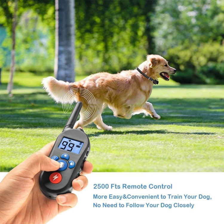 800m Remote Control Electric Shock Bark Stopper Vibration Warning Pet Supplies Electronic Waterproof Collar Dog Training Device, Style:556-3(UK Plug) - Training Aids by PMC Jewellery | Online Shopping South Africa | PMC Jewellery | Buy Now Pay Later Mobicred