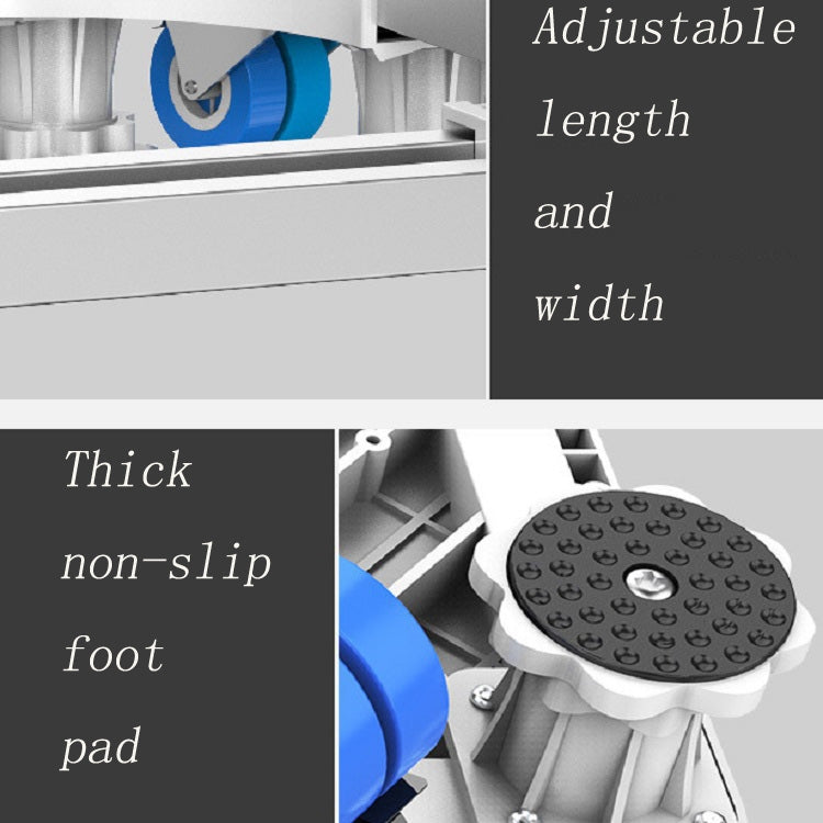 Double Tube 12 Feet Adjustable Stainless Steel Refrigerator Bracket Washing Machine Base Bracket - free shipping - PMC TechLife - Order now!