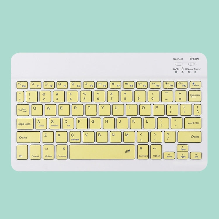 Universal Ultra-Thin Portable Bluetooth Keyboard and Mouse Set For Tablet Phones, Size:10 inch(Yellow Beyboard) - Universal Keyboard by PMC TechLife | Online Shopping South Africa | PMC TechLife