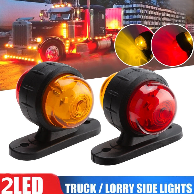 2 PCS R9 12-24V 2 LEDs 2000-4000K Double-Sided Waist Light Truck Side Light Cargo Truck Modification Two-Color Side Tail Light - Clearance Lights by PMC Jewellery | Online Shopping South Africa | PMC Jewellery | Buy Now Pay Later Mobicred