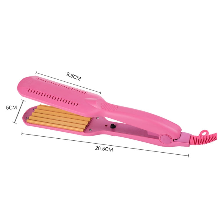 220V Professional Ceramic Corrugated Curling Iron(Rose red) - free shipping - PMC TechLife - Order now!