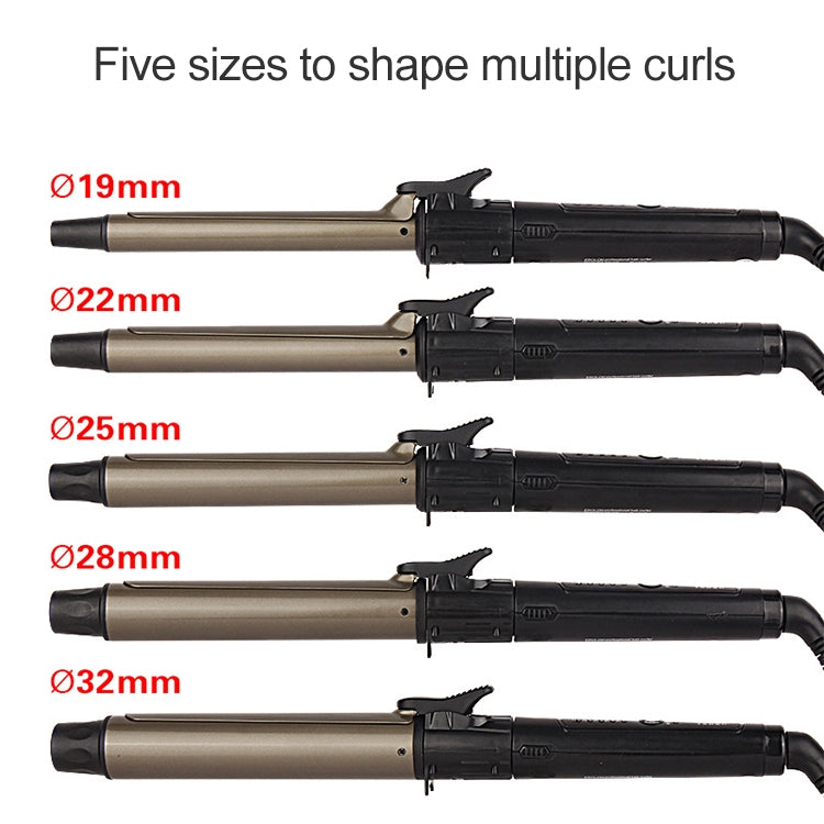 Nano Titanium Hair Curler with LED Digital Temperature Display, Size: 19mm, US Plug - free shipping - PMC TechLife - Order now!