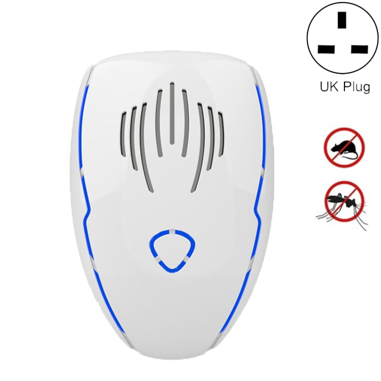 DC-9015 Household Energy-saving Multi-function Variable Frequency Ultrasonic Electronic Mouse and Mosquito Repellent, Style:UK Plug(White) - Repellents by PMC TechLife | Online Shopping South Africa | PMC TechLife | Buy Now Pay Later Mobicred