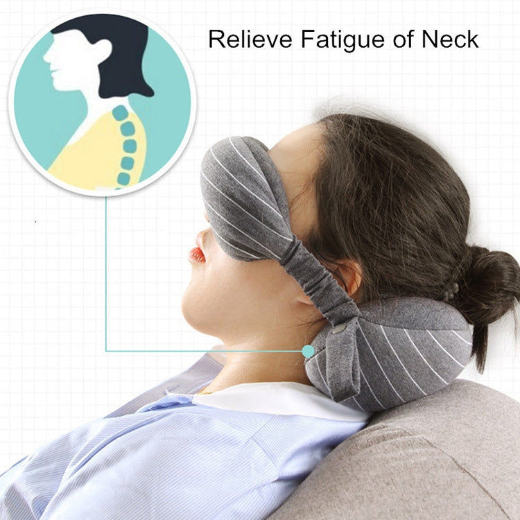 Business Travel Portable Pillow Eye Protection(Light Grey) - Cushions & Pillows by PMC TechLife | Online Shopping South Africa | PMC TechLife | Buy Now Pay Later Mobicred