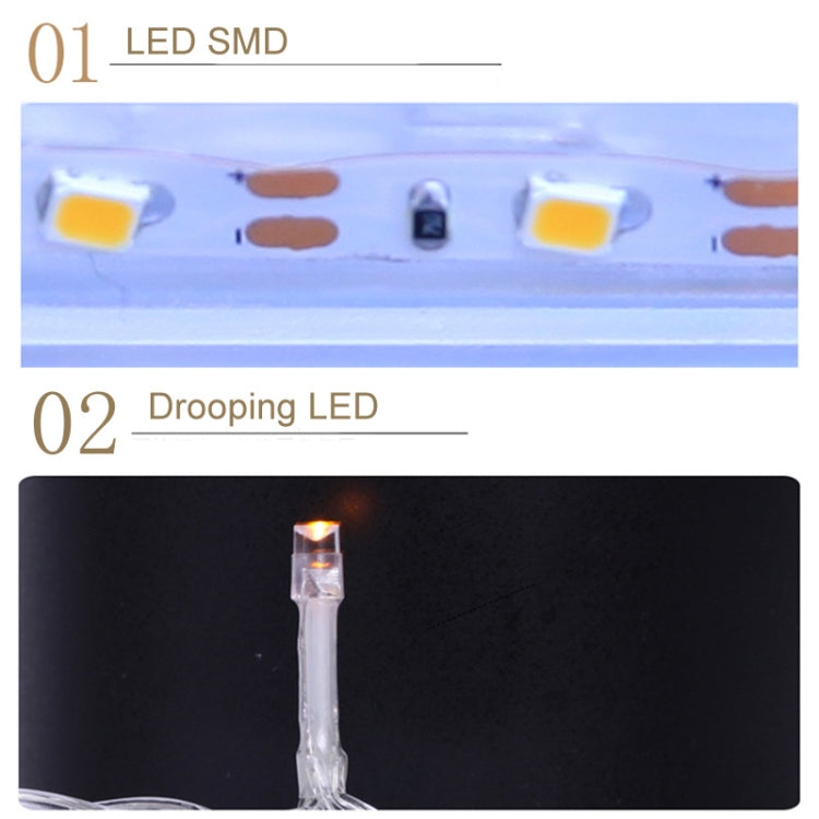 LED Halloween Light String Masquerade Party Decoration Lamp(Warm White Light) - Halloween Decoration Lamps by PMc TechLife | Online Shopping South Africa | PMc TechLife | Buy Now Pay Later Mobicred