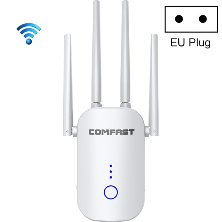 COMFAST CF-WR758AC Dual Frequency 1200Mbps Wireless Repeater 5.8G WIFI Signal Amplifier, EU Plug - free shipping - PMC Jewellery - Order now!
