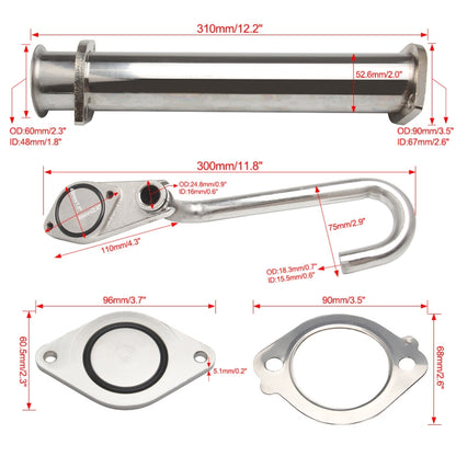 Car Modification 6.0L Turbocharged Diesel Engine Valve Cooler Bypass Removal Kit - Engine Fittings by PMC Jewellery | Online Shopping South Africa | PMC Jewellery | Buy Now Pay Later Mobicred