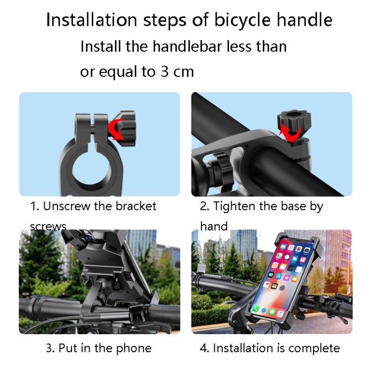 Electric Car Rearview Mirror Mobile Phone Bracket Bicycle Mobile Phone Bracket Motorcycle Handle Mobile Phone Bracket Riding Bracket, Colour: Bicycle Handle - Holders by PMC TechLife | Online Shopping South Africa | PMC TechLife | Buy Now Pay Later Mobicred