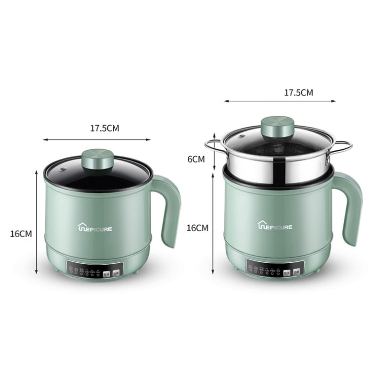 Multi-Function Electric-Cooker Mini Dormitory Student Cooking Rice Stir Frying Non-Stick Pot, 110V US Plug, Colour: Green Smart Single Pot(1.7L) - free shipping - PMC TechLife - Order now!