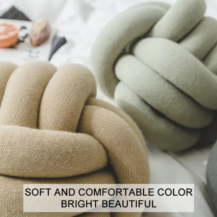 Hand-Made Knotted Ball Pillow, Size: Diameter: 25~30cm(Tangerine Powder) - Cushions & Pillows by PMC TechLife | Online Shopping South Africa | PMC TechLife | Buy Now Pay Later Mobicred