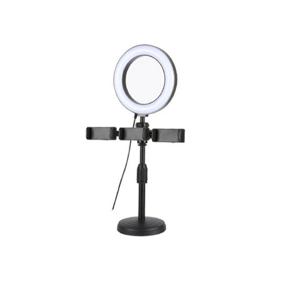 2 PCS Desktop Universal Retractable Multifunctional Mobile Phone Live Broadcast Stand, Specification: Three Positions With Fill Light - Stand by PMC Jewellery | Online Shopping South Africa | PMC Jewellery | Buy Now Pay Later Mobicred