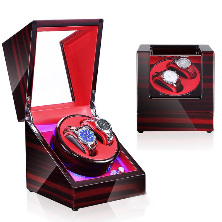 Watch Shaker Automatic Mechanical Watch Rotating Motor Winding Box, US / EU / UK Plug(Ebony Red) - free shipping - PMC TechLife - Order now!