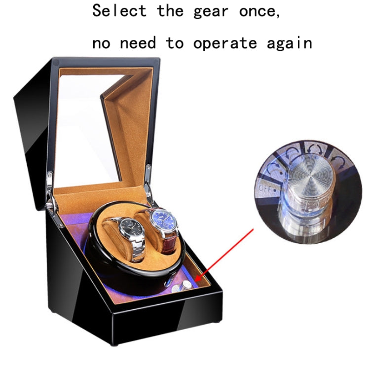 Watch Shaker Automatic Mechanical Watch Rotating Motor Winding Box, US / EU / UK Plug(Black & White) - free shipping - PMC TechLife - Order now!