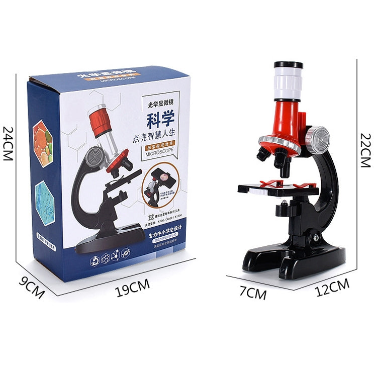 HD 1200 Times Microscope Toys Primary School Biological Science Experiment Equipment Children Educational Toys(Red) - Digital Microscope by PMC Jewellery | Online Shopping South Africa | PMC Jewellery | Buy Now Pay Later Mobicred