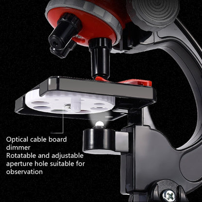 HD 1200 Times Microscope Toys Primary School Biological Science Experiment Equipment Children Educational Toys(Red) - Digital Microscope by PMC Jewellery | Online Shopping South Africa | PMC Jewellery | Buy Now Pay Later Mobicred