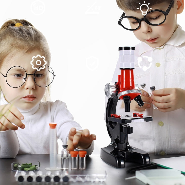 HD 1200 Times Microscope Toys Primary School Biological Science Experiment Equipment Children Educational Toys(Red) - Digital Microscope by PMC Jewellery | Online Shopping South Africa | PMC Jewellery | Buy Now Pay Later Mobicred