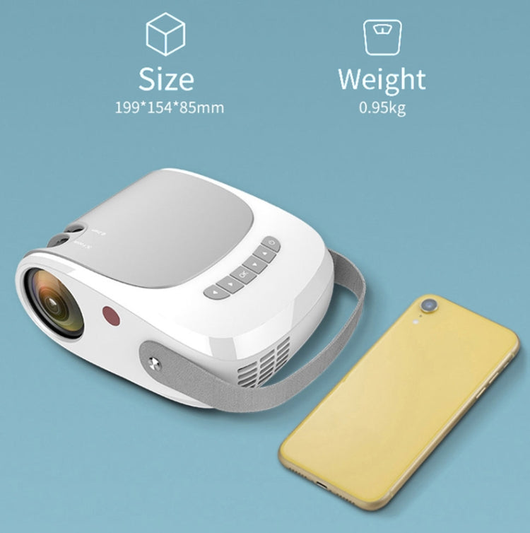 H5 180 ANSI 1280x800 HD Projector With Remote Control, Support HDMI / USB / TF Card / AV, Version: Same Screen Version - LED Projector by PMC TechLife | Online Shopping South Africa | PMC TechLife | Buy Now Pay Later Mobicred