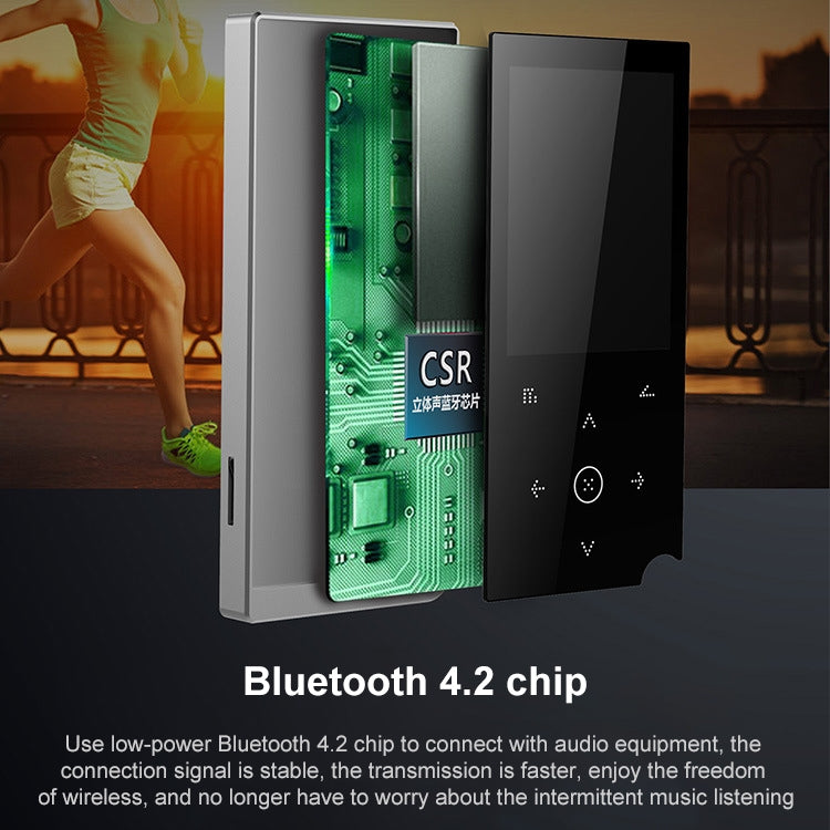 E05 2.4 inch Touch-Button MP4 / MP3 Lossless Music Player, Support E-Book / Alarm Clock / Timer Shutdown, Memory Capacity: 4GB without Bluetooth(Red) - MP4 Player by PMC TechLife | Online Shopping South Africa | PMC TechLife