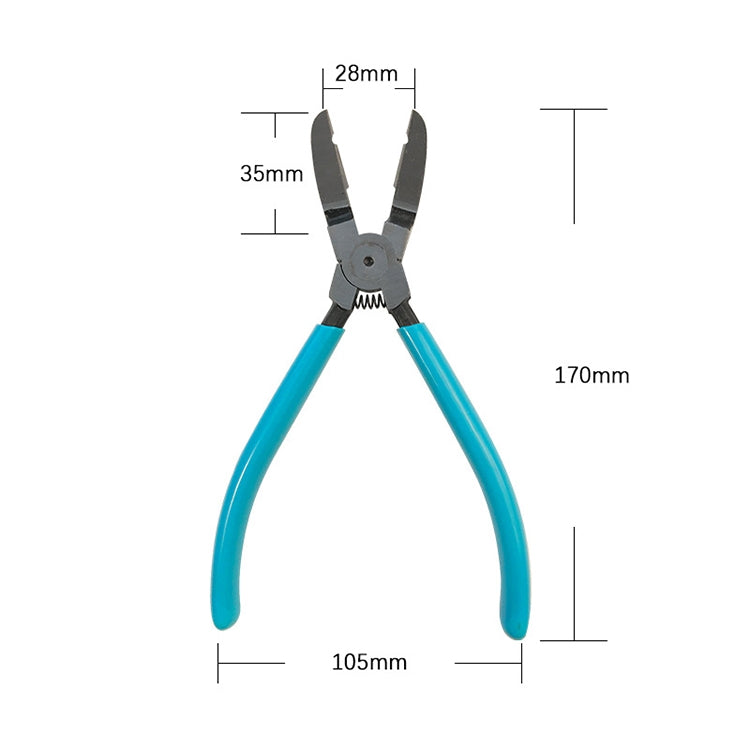 17.5cm Car Plier Auto Car Trim Clip Door Panel Diagonal Plier Rivets Fastener Trim Clip Cutter Remover Puller Tool - Hand Tool Sets by PMC TechLife | Online Shopping South Africa | PMC TechLife | Buy Now Pay Later Mobicred