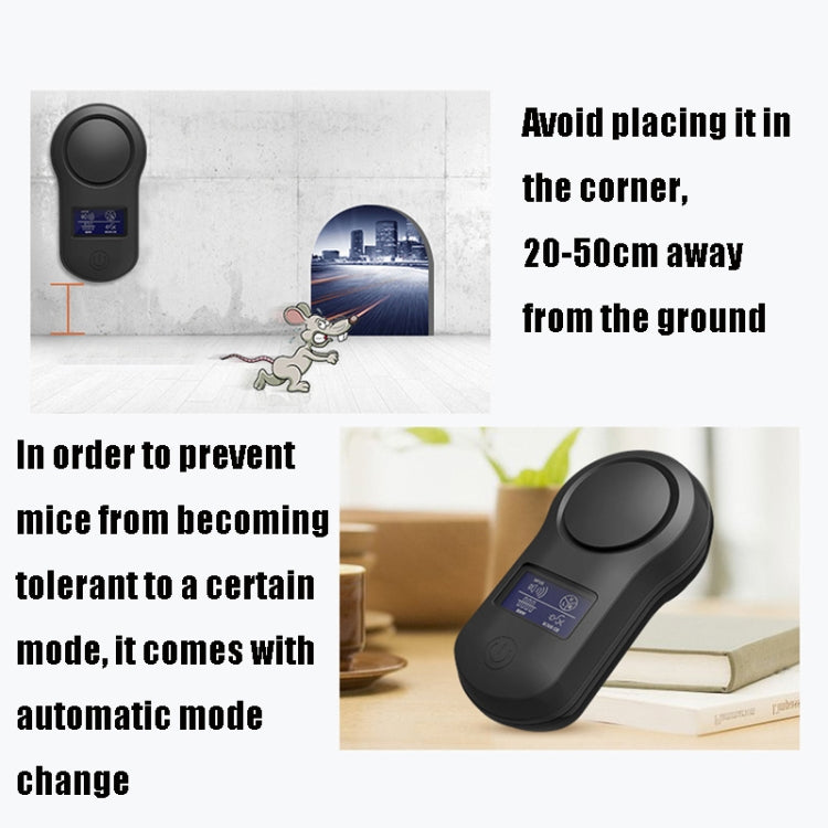 BG-305 Display Ultrasonic Insect Repellent, Product specifications: EU Plug(Black) - Repellents by PMC TechLife | Online Shopping South Africa | PMC TechLife | Buy Now Pay Later Mobicred