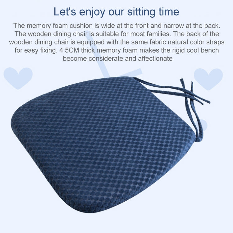 Memory Foam Thicken Stool Cushion Sofa Window Sill Bay Window Seat Cushion, Colour: Dot Paste (Navy Blue) - free shipping - PMC Jewellery - Order now!