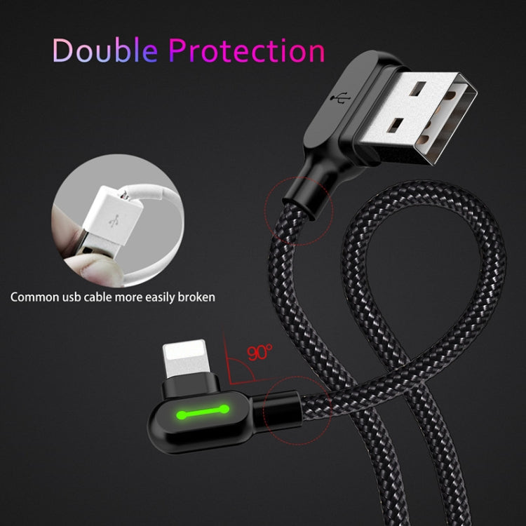 MCDODO 2A USB to 8 Pin Fast Charging Data Cable, Length:0.5m(Black) - Normal Style Cable by MCDODO | Online Shopping South Africa | PMC Jewellery | Buy Now Pay Later Mobicred