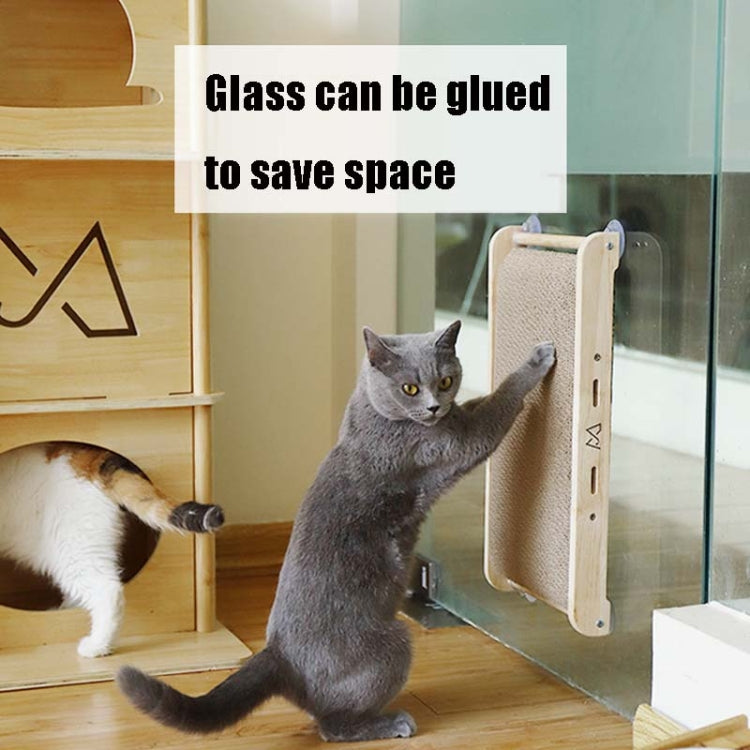Solid Wood Vertical Cat Claw Board Corrugated Sofa Anti-Scratch Cat Toy(Primary Color) - free shipping - PMc TechLife - Order now!