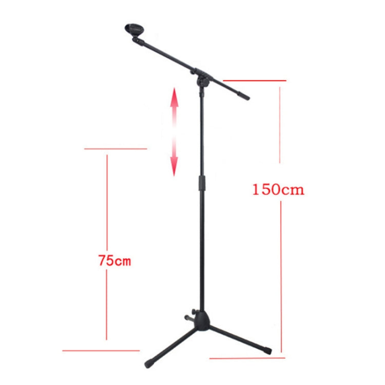 ML02  Live Microphone Lift Stand Floor Microphone Stand Stage Performance Vertical Tripod - Stand by PMC Jewellery | Online Shopping South Africa | PMC Jewellery | Buy Now Pay Later Mobicred