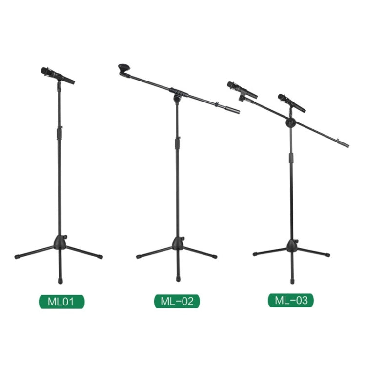 ML02  Live Microphone Lift Stand Floor Microphone Stand Stage Performance Vertical Tripod - Stand by PMC Jewellery | Online Shopping South Africa | PMC Jewellery | Buy Now Pay Later Mobicred