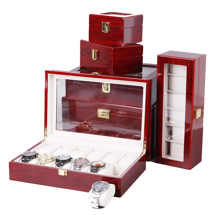 Wooden Baking Paint Watch Box Jewelry Storage Display Box(06 Black + Rice Matte) - free shipping - PMc TechLife - Order now!