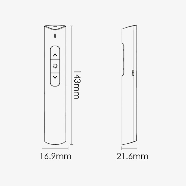 Deli 2.4G Flip Pen Business Presentation Remote Control Pen, Model: 2801G White (Green Light) - free shipping - PMC Jewellery - Order now!