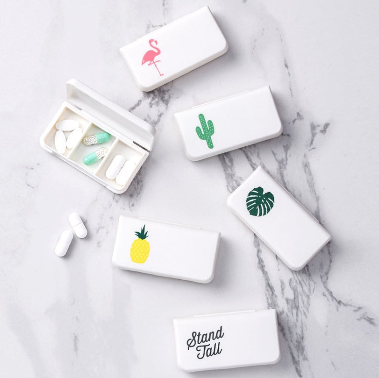8 PCS Small Portable Moisture-proof Sealed Medicine Box 3 Compartments A Day Medicine Divided(Pineapple) - free shipping - PMC TechLife - Order now!
