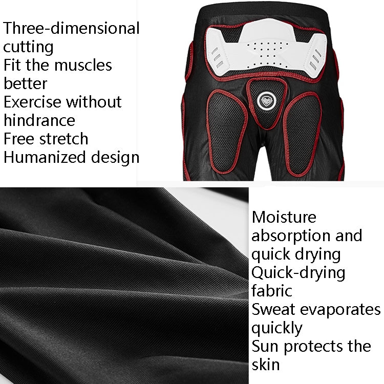 SULAITE Motorcycle Cross-Country Riding Trousers Protective Hip Pants, Specification: L(Red) - Protective Gear by SULAITE | Online Shopping South Africa | PMC Jewellery | Buy Now Pay Later Mobicred