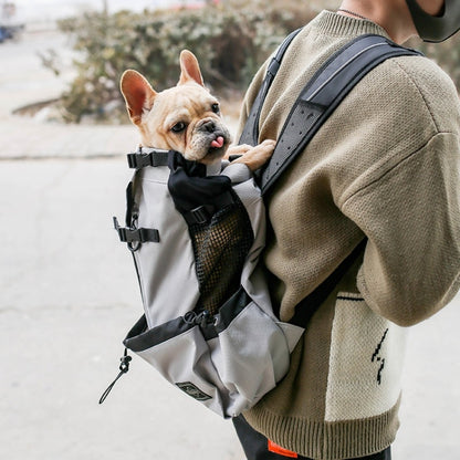 Ventilated And Breathable Washable Pet Portable Backpack, Size: L(Light Grey) - Pet Bags by PMC Jewellery | Online Shopping South Africa | PMC Jewellery