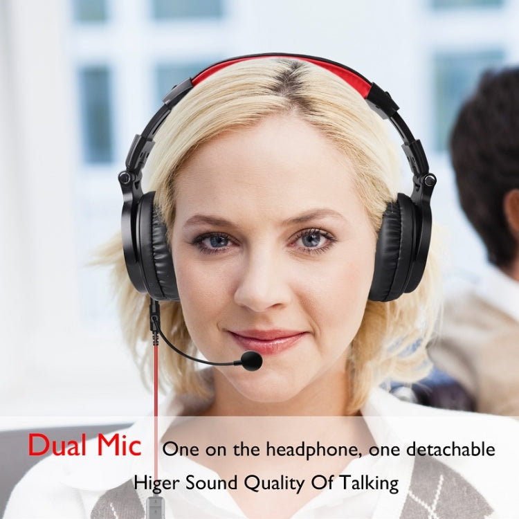OneOdio Pro-M Headset Game Anchor Wire Headset With Bluetooth (Black & Red) - free shipping - PMC Jewellery - Order now!