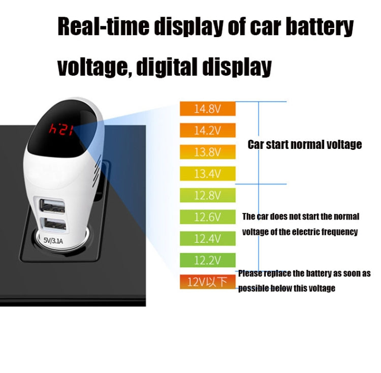 S90B Multifunctional Car Negative Ion Formaldehyde Removal Air Purifier(White) - Air Purifier by PMC TechLife | Online Shopping South Africa | PMC TechLife | Buy Now Pay Later Mobicred