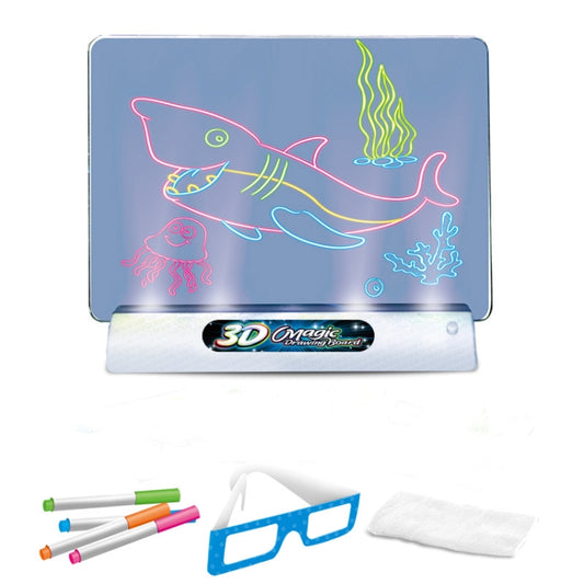 3D Fluorescent Drawing Board Magic Luminous Three-Dimensional Writing Board Graffiti Board Lighting Puzzle Children Drawing Board,Style: Medium  Drawing Board (Space Version) -  by PMC Jewellery | Online Shopping South Africa | PMC Jewellery | Buy Now Pay Later Mobicred