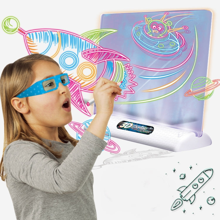 3D Fluorescent Drawing Board Magic Luminous Three-Dimensional Writing Board Graffiti Board Lighting Puzzle Children Drawing Board,Style: Medium  Drawing Board (Space Version) -  by PMC Jewellery | Online Shopping South Africa | PMC Jewellery | Buy Now Pay Later Mobicred