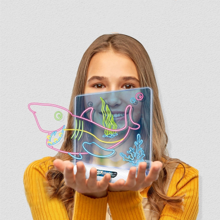 3D Fluorescent Drawing Board Magic Luminous Three-Dimensional Writing Board Graffiti Board Lighting Puzzle Children Drawing Board,Style: Medium  Drawing Board (Space Version) -  by PMC Jewellery | Online Shopping South Africa | PMC Jewellery | Buy Now Pay Later Mobicred