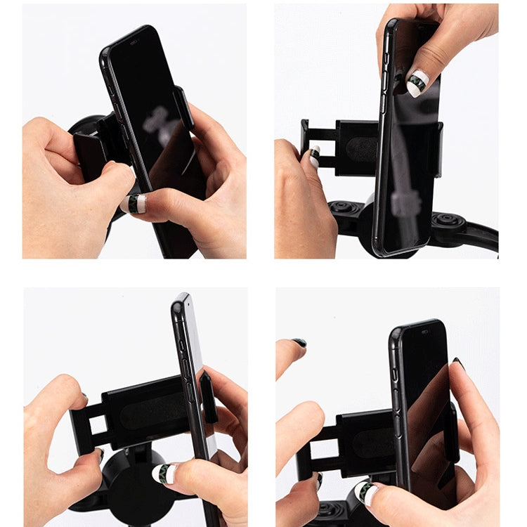 Telescopic Adjustment Live Frame Desktop Tablet Mobile Phone Bracket, Specification: K06 Three-seat  (Black) - Stand by PMC Jewellery | Online Shopping South Africa | PMC Jewellery | Buy Now Pay Later Mobicred