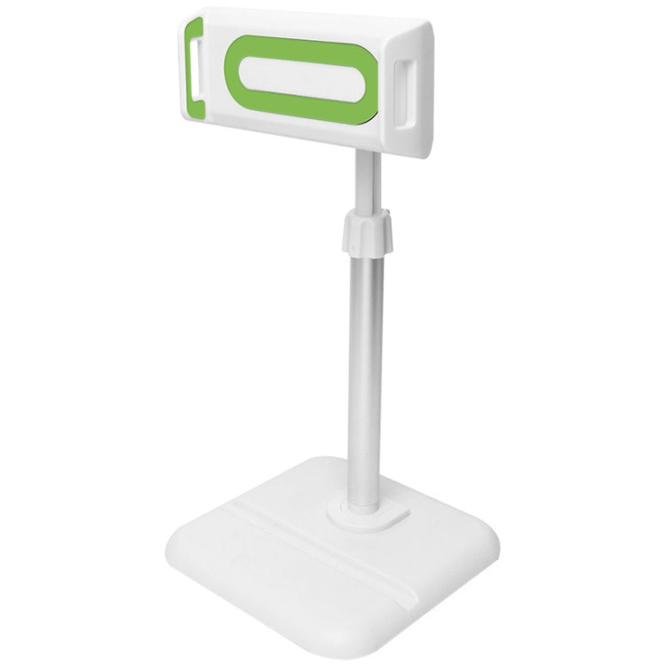 Telescopic Adjustment Live Frame Desktop Tablet Mobile Phone Bracket, Specification: K05 Flat Plate  (White Green) - Stand by PMC Jewellery | Online Shopping South Africa | PMC Jewellery | Buy Now Pay Later Mobicred