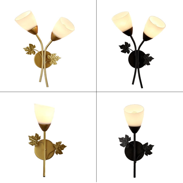 6014 Iron Wall Lights LED Bedroom Bedside Lights Postmodern Corridor Trump Light Hotel Restaurant Lighting, Power source:  5W Warm Light( Black Single Head) - free shipping - PMc TechLife - Order now!