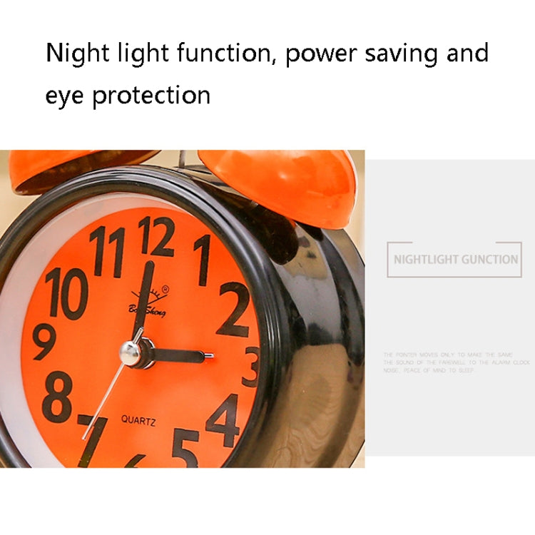 A32 Double Bell Alarm Clock Student Bedside Belt Alarm(Light Blue) - Alarm Clocks by PMc TechLife | Online Shopping South Africa | PMc TechLife | Buy Now Pay Later Mobicred