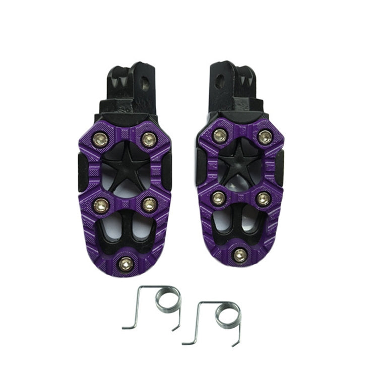 Motorcycle Modified Aluminum Alloy Foot Pedal Accessories(Purple) - Others by PMC Jewellery | Online Shopping South Africa | PMC Jewellery | Buy Now Pay Later Mobicred