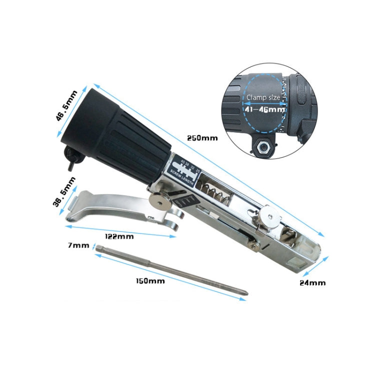 JieLi Chain Belt Screw Converter Electric Screwdriver On Gypsum Board Tool With 50 Chains Strap - Screws by PMC TechLife | Online Shopping South Africa | PMC TechLife