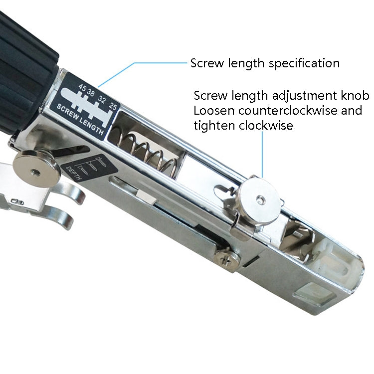 JieLi Chain Belt Screw Converter Electric Screwdriver On Gypsum Board Tool With 50 Chains Strap - Screws by PMC TechLife | Online Shopping South Africa | PMC TechLife