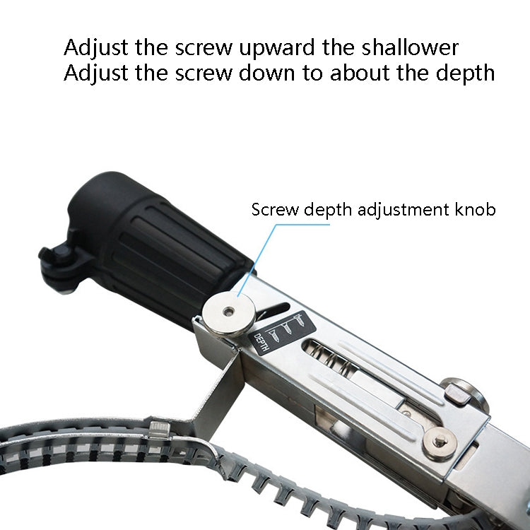 JieLi Chain Belt Screw Converter Electric Screwdriver On Gypsum Board Tool With 50 Chains Strap - Screws by PMC TechLife | Online Shopping South Africa | PMC TechLife